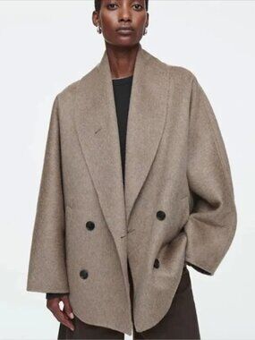 COS double-face wool pea coat